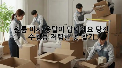 원룸 이사? 용달이 답이에요! 당진 수청동 저렴한 곳 찾기