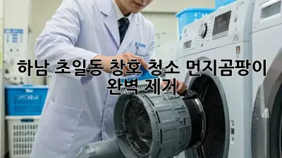 하남 초일동 창호 청소, 먼지&곰팡이 완벽 제거!