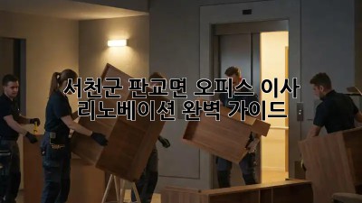 서천군 판교면 오피스 이사 리노베이션 완벽 가이드 🏢✨